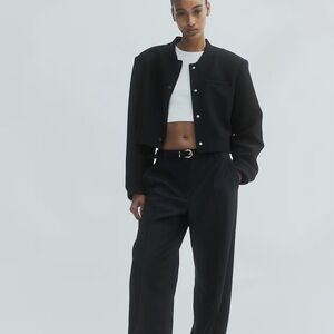 H&M SHORT JACKET WITH SHOULDER PADS